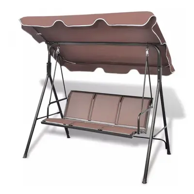 Kawowa huśtawka ogrodowa