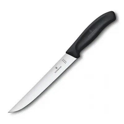 Victorinox - swiss classic - nóż do porcjowania - gładkie ostrze - cm - czarny