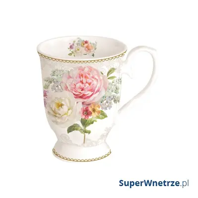 Kubek porcelanowy na stopce 300ml Nuova R2S Romantic Lace