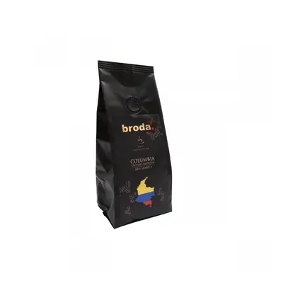 Kawa świeżo palona 0,25kg Broda Coffee Columbia czarna