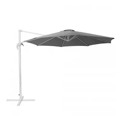 Parasol ogrodowy Ø300 cm dunkelgrau/biały Inzerillo