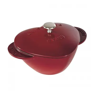 Garnek żeliwny serce Staub - Czerwony, 1.75 ltr