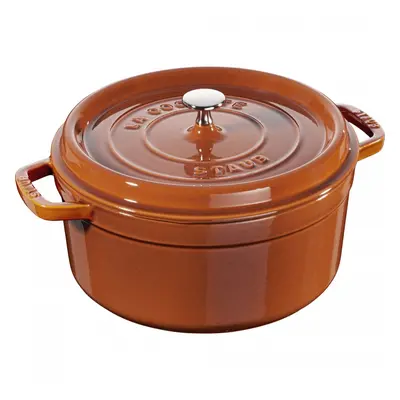 Garnek żeliwny okrągły Staub - 5.2 ltr, Cynamonowy