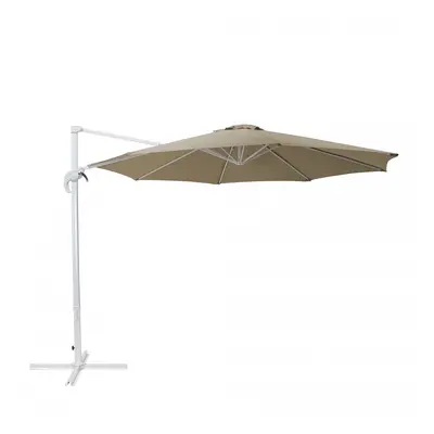 Parasol ogrodowy Ø300 cm mokka/biały Inzerillo