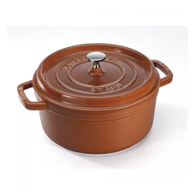 Garnek żeliwny okrągły Staub - 6.7 ltr, Cynamonowy