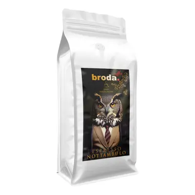 Kawa świeżo palona • broda. coffee • espresso nottambulo 40% arabica / 60% robusta • 1000g