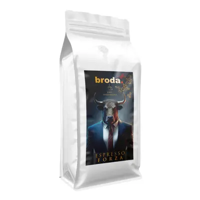 Kawa świeżo palona • broda. coffee • espresso forza 50% arabica / 50% robusta • 1000g