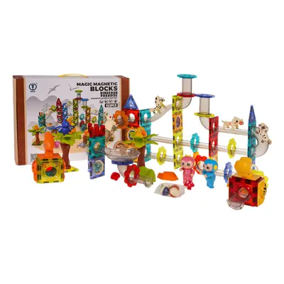 Klocki magnetyczne kulka zoo zestaw 153el.