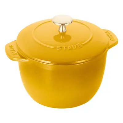 Staub la cocotte mały garnek okrągły 16 cm, cytrynowy