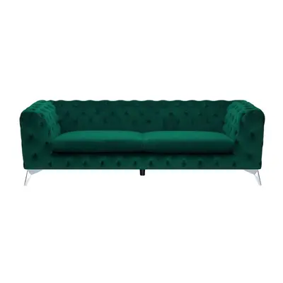 Sofa welurowa szmaragdowa SOTRA