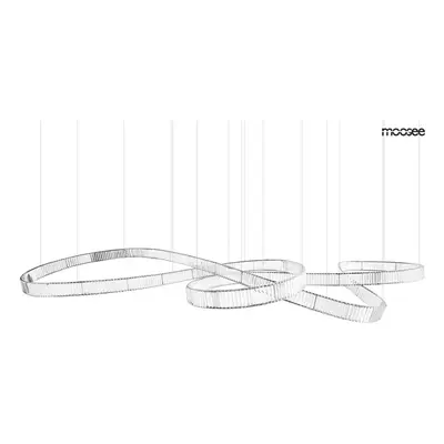 Moosee lampa wisząca wave chrom