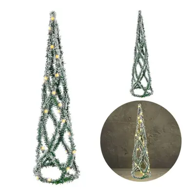 Choinka świecąca stożek dekoracyjny świąteczny ozdoba Boże Narodzenie 30 led 60 cm