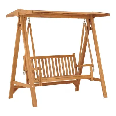 Huśtawka ogrodowa, 170 cm, lite drewno tekowe