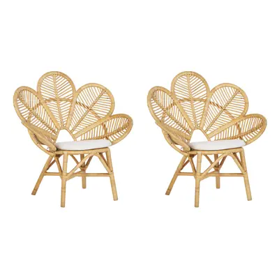 Zestaw foteli paw florentine rattan naturalny