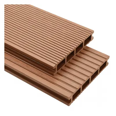 Deski tarasowe WPC z akcesoriami, m², 2.2 m, brązowe