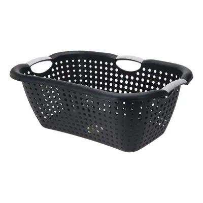 Kosz na pranie plastikowy czarny l
