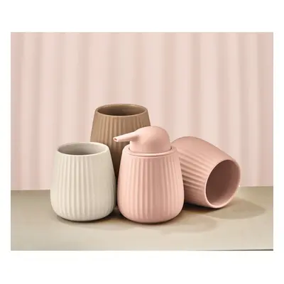 Kleine wolke groove szczotka wc z ceramicznym stojakiem różowy pastelowy soft touch