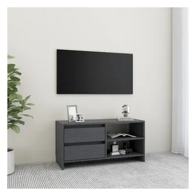 Szafka pod tv, szara, 80x31x39 cm, drewno sosnowe