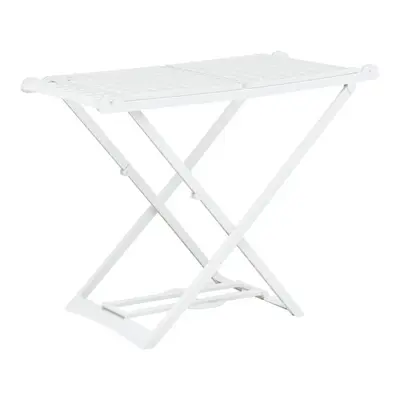Składana suszarka na ubrania, biała, plastikowa
