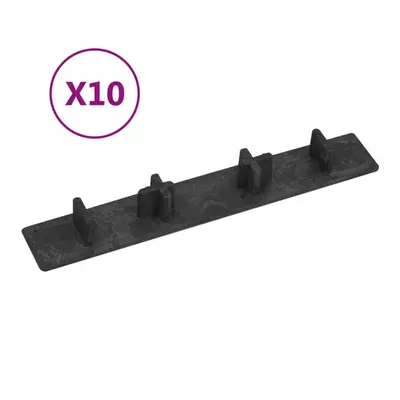 Zatyczki końcowe do desek tarasowych, 10 szt., czarne, plastik