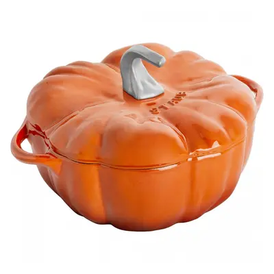 Garnek żeliwny okrągły dynia 3.45 ltr, cynamonowy