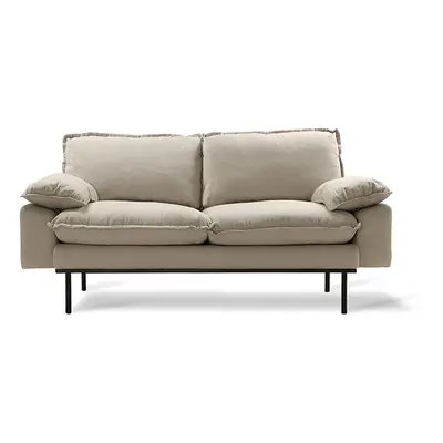 Sofa Retro 2-osobowa beżowa