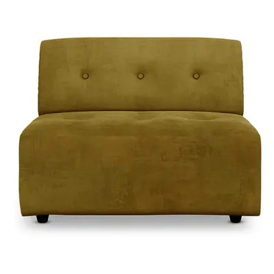 Sofa Vint: element środkowy, royal velvet, oliwkowy