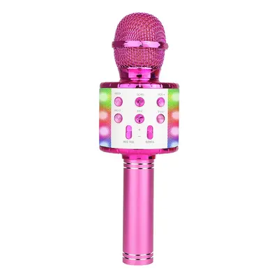 Mikrofon karaoke z głośnikiem bluetooth Manta MIC21-PKL LED różowy