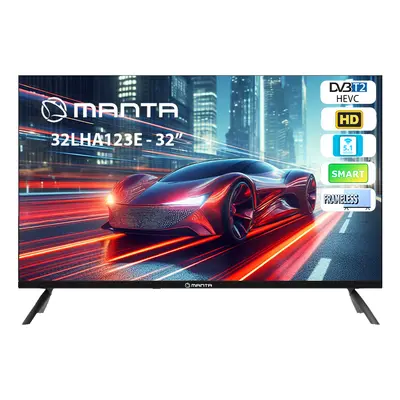 Telewizor 32 cale 32LHA123E - FRAMELESS TV 32'' SMART HD DVB-T2/S2 HEVC/H.265