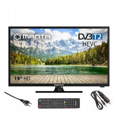 Telewizor 19 cali LED TV DVB-T2/HEVC 12V Manta 19LHN123D