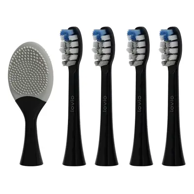 Toothbrush Heads Medium Black SonicProtect PRO LVTB124BK-HM