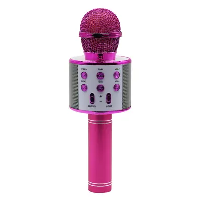 Mikrofon karaoke z głośnikiem bluetooth Manta MIC11-PK różowy