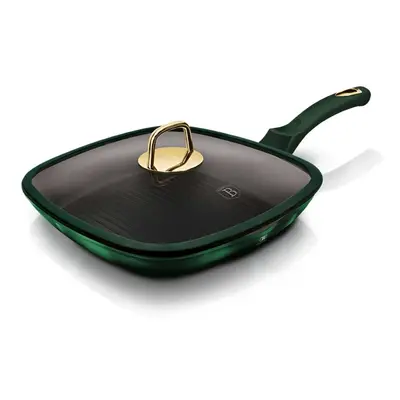 PATELNIA TYTANOWA GRILLOWA BERLINGER HAUS 28cm BH-6051 EMERALD