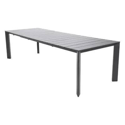 Stół ogrodowy aluminiowy rozkładany Marsala 215+65 cm Grey