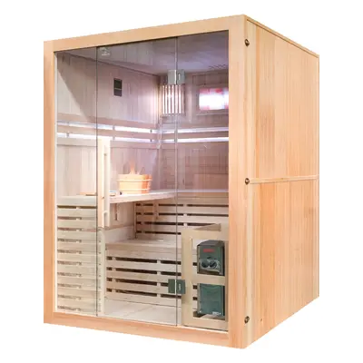 Sauna fińska EA3DS Natural z panelami solnymi