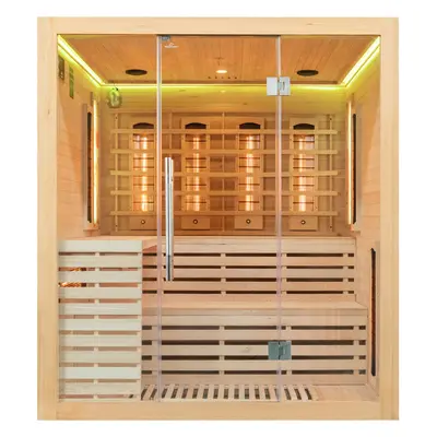 Sauna infrared EA4RS Natural z panelami solnymi