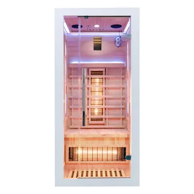 Sauna infrared EA1RS White z panelami solnymi