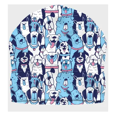 Czapka zimowa fullprint Blue Dogs