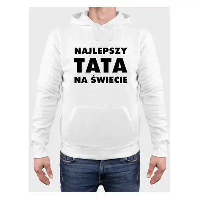 Bluza męska premium z kapturem Najlepszy tata na świecie