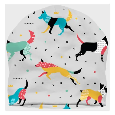 Czapka zimowa fullprint Abstract Dogs