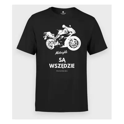 Koszulka męska Motocykle są wszędzie