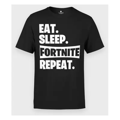 Koszulka męska Eat Sleep Fortnite Repeat