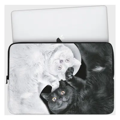 Etui na laptopa 17 cali Yin yang kitty