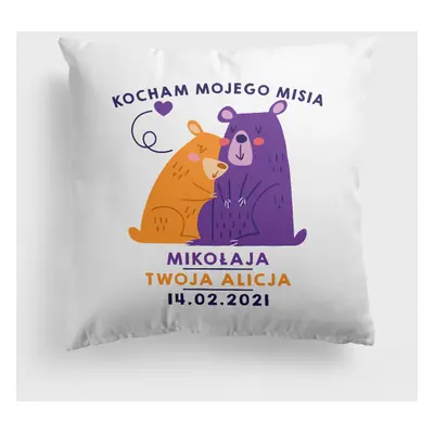 Poduszka Kocham mojego misia