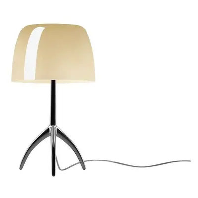 Foscarini - Lumiere Piccola Lampa Stołowa E14 Czarny Chrom/Ciepły Biały Dimm