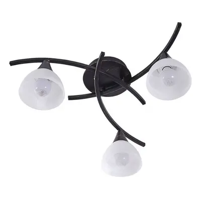 Lindby - Della 3 Lampa Sufitowa Black/Opal