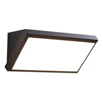 Lindby - Abby Zewnętrzna Lampa Ścienna w/Sensor Dark Grey/White