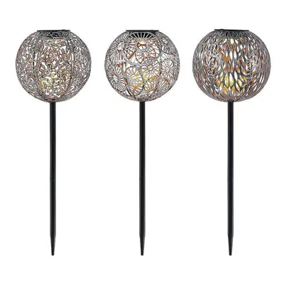 Lindby - Vilani LED Lampa Solarna Lampa Ogrodowa 3 pcs. Silver