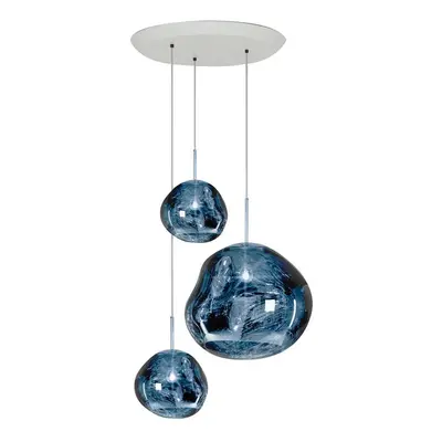 Tom Dixon - Melt Trio Round LED Lampa Wisząca Smoke