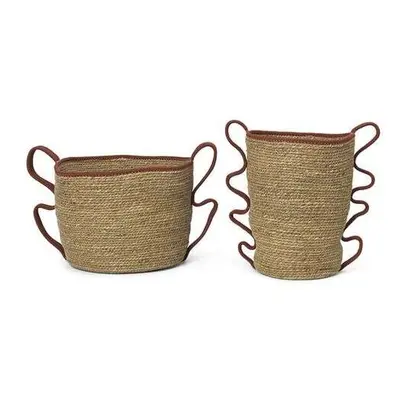 Ferm Living - Verso Baskets Set of 2 Brick